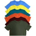 thumbnail image 2 of SOCKS'NBULK Mens Cotton Crew Neck Short Sleeve T-Shirts Mix Colors Bulk, 2 of 8