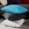 thumbnail image 3 of Deconovo Corduroy Decorative Throw Pillow Covers Pack of 2,, Whtie, 18 x 18 Inch, Square Cushion Covers for Couch Sofa Bed Living Room, 3 of 6