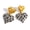 EH12203B, variant on Leopard Earrings for Women Vintage Cheetah Leopard Print Heart Disco Bow Earrings Print Statement Earring Bohemian Jewelry
