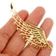 thumbnail image 4 of KAKOWELY 10 pares de dijes en forma de ala, dije de metal, colgante en forma de ala, mini dije de metal., 4 of 5