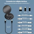 thumbnail image 2 of Cables para carga de smartphones 6 en 1 con caja de almacenamiento de cable de datos multifunción 60w de carga rápida Genérico Generico, 2 of 3