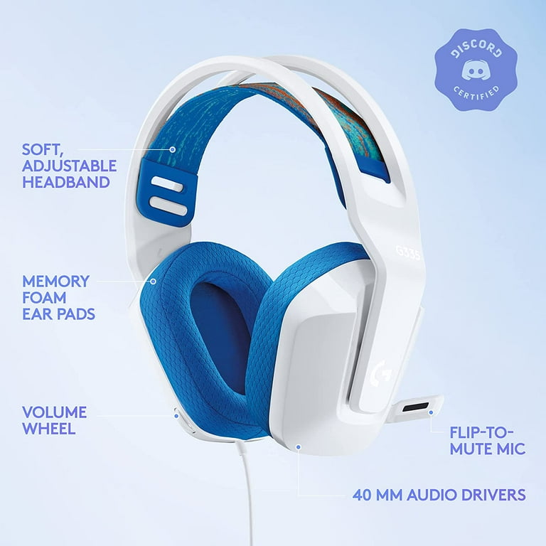 Logitech G335 Wired Gaming Headset with Flip to Mute Microphone