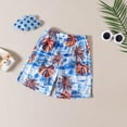 thumbnail image 6 of YWDJ Toddler Kids Baby Boys Fashion Cute Short Sleeve Tree Print Casual Pocket Shorts Suit Blue 2-3Years, 6 of 9