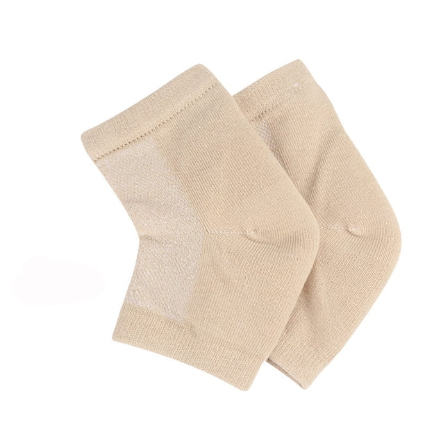 Kit de 2 pares de calcetines de gel hidratante para el talón, protectores para pies agrietados