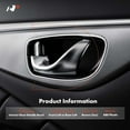 thumbnail image 2 of A-Premium Front or Rear Left Driver Side Interior Door Handle Bezel Compatible with Chevy & GMC & Cadillac Models - Tahoe, C1500 C2500 C3500 K1500 K2500 K3500 Suburban, Yukon, Escalade, Brown, 2 of 8