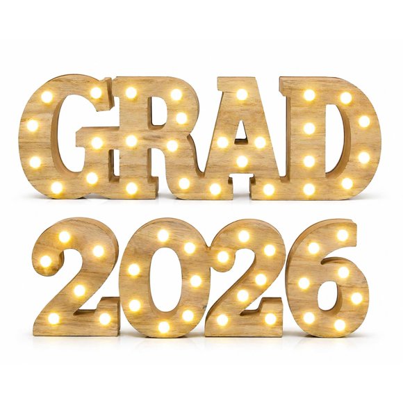 Grad 2026 Light Up Sign LED Marquee Letters Gradu