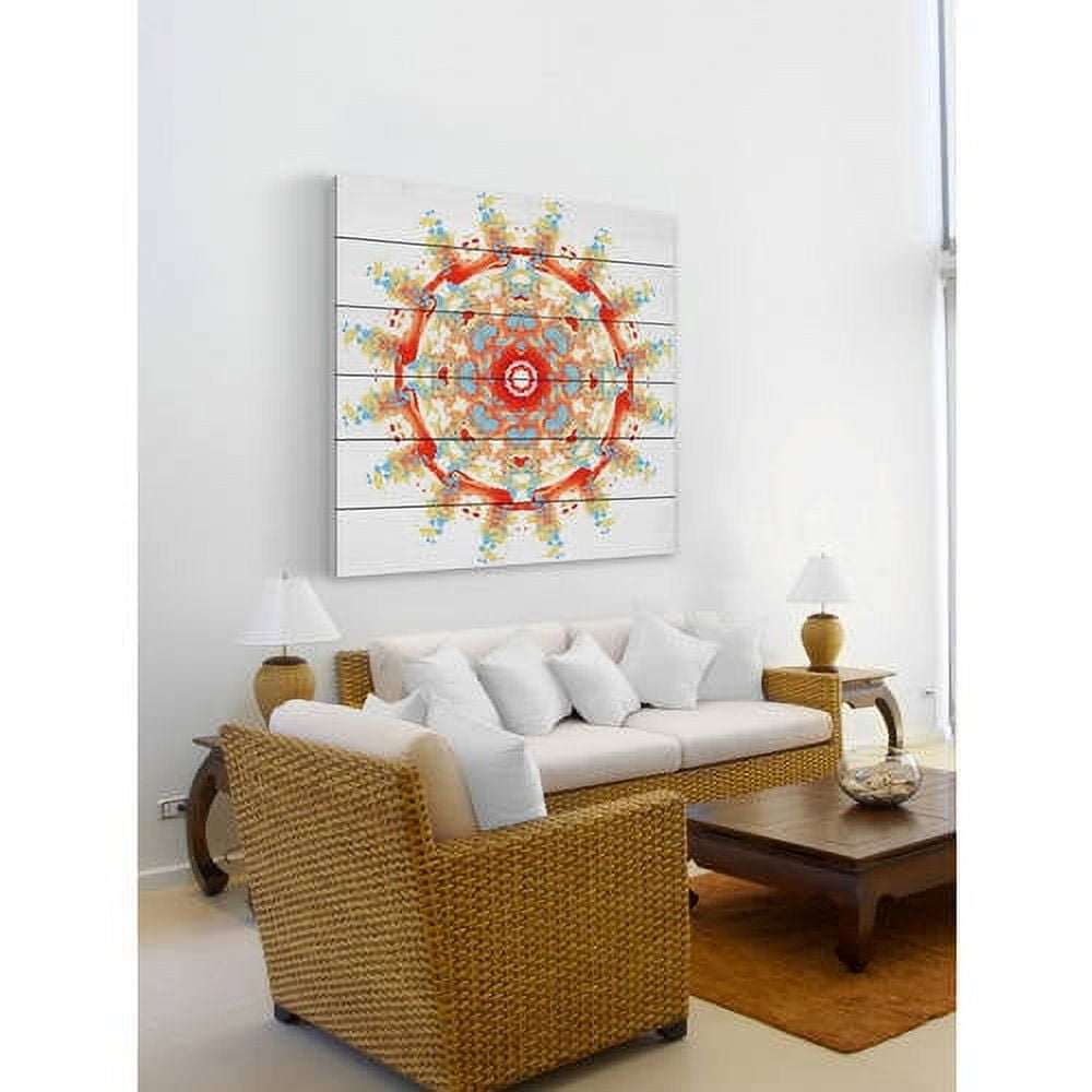Marmont Hill "Revolving War" Painting Print on White Wood