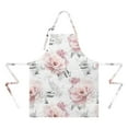 thumbnail image 2 of Pioneer Flower Floral Print Pattern Apron-Garden Aprons for Women with Pockets-Cotton Linen Waterproof Kitchen Cooking Gardening Aprons Adjustable for Kitchen,Cooking,BBQ and Salon 33x27 Inch, 2 of 7
