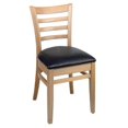 thumbnail image 1 of Alston Quality 3637 UP-N-Blue Ridge Diana Chair With Upholstered Seat Natural Frame, 1 of 1