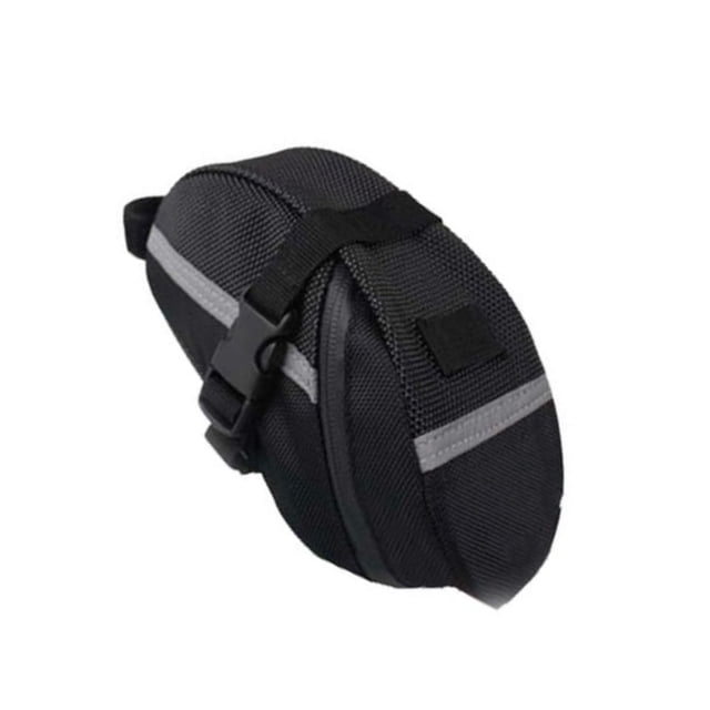Toystoory Bolsa de sillín de bicicleta de tela Oxford, correa reflectante portátil de liberación rápida, accesorios de bolsa de asiento de Ciclismo