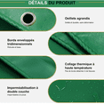 thumbnail image 3 of Ultra-resistant thick tarpaulin (2x4m) - Green, protection, Prot, 3 of 5
