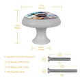 thumbnail image 5 of PhooArto Galaxy Pug Dog Donuts 4 PCS Crystal Glass Cabinet Knobs, Drawer Kitchen Cabinets Dresser Cupboard Wardrobe Pulls Handle - Glowing in the Dark, 5 of 7