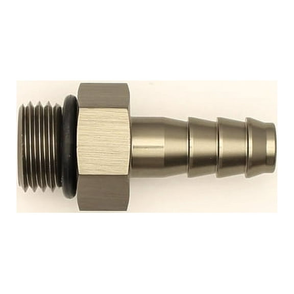 DeatschWerks 6AN ORB Male To 5/16in. Male Triple Barb Fitting (Incl. O-Ring)