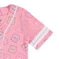 thumbnail image 5 of Care Bears Women's Baseball Jersey, Printed Cheer Friend Baseball Shirt Pink White - M, 5 of 7