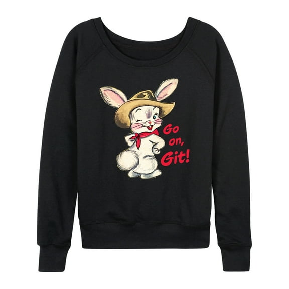 Instant Message - Go On Git - Women's Lightweight French Terry Long Sleeve Shirt