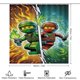 thumbnail image 2 of Juego de 4 cortinas de ducha Ninjago con alfombrillas antideslizantes, tapa de inodoro y alfombrilla de baño, cortina de ducha impermeable con decoración de dibujos animados para baño con 12 ganchos,, 2 of 8