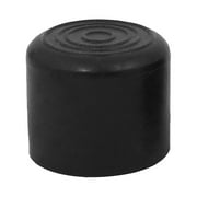 30mm Dia Black PVC Rubber Round Cabinet Leg Insert Cover Protector