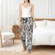 thumbnail image 4 of Balery Leopard And Zebra Pantalones de pijama para mujer, pijamas ultraligeros, pantalones de estar por casa-Medium, 4 of 6
