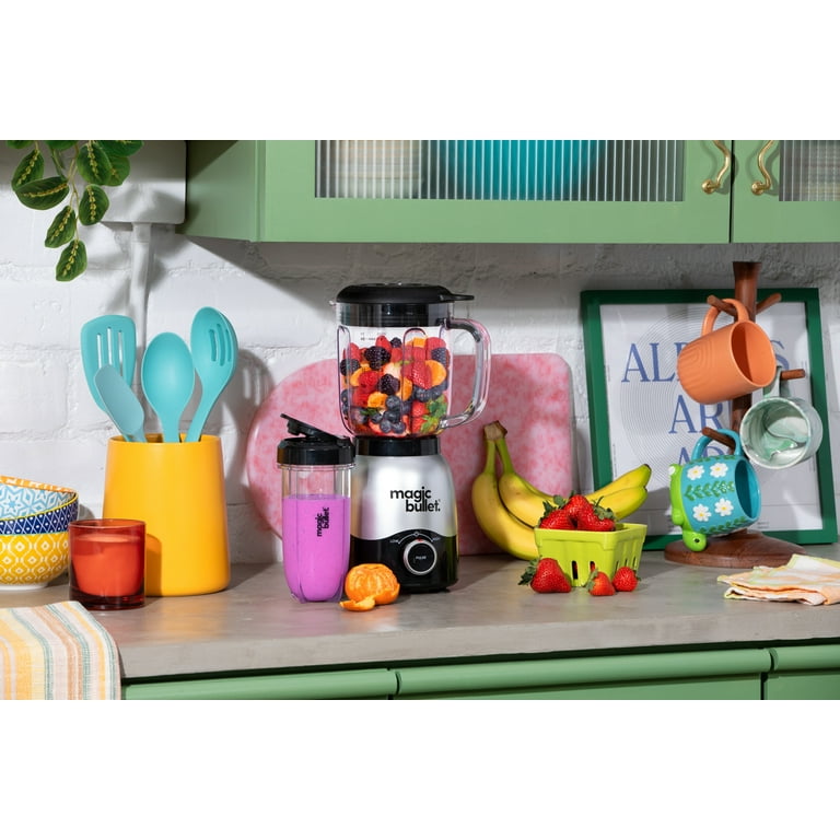 magic bullet Full-Size Blender Combo 48oz Silver