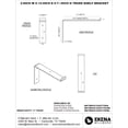 thumbnail image 2 of Ekena Millwork 2"W x 12"D x 7 3/4"H Steel Truss Shelf Bracket, Antiqued Bronze, 2 of 11