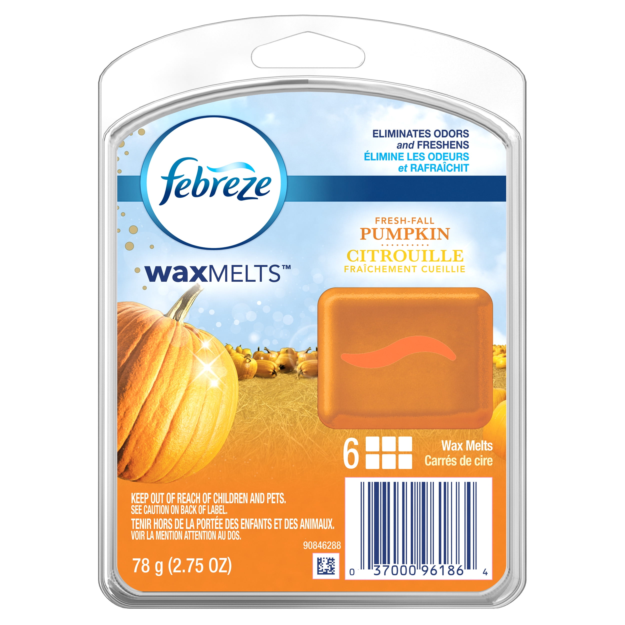 Febreze Wax Melts Fresh Fall Pumpkin Air Freshener (1 Count, 2.75 oz