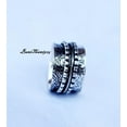 thumbnail image 6 of SS DESIGNS 925 Sterling Silver Spinner Ring – Handmade Wide Statement Meditation Band for Women, Anxiety Relief Jewelry, Christmas Gift for Her, 6 of 7