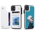 thumbnail image 3 of Anime Phone Case, Jujutsu Kaisen Phone Case for Iphone 11, TPU Leather Wallet Cover with Card Holders, RFID Blocking, Kickstand, Shockproof Protection, 3 of 5