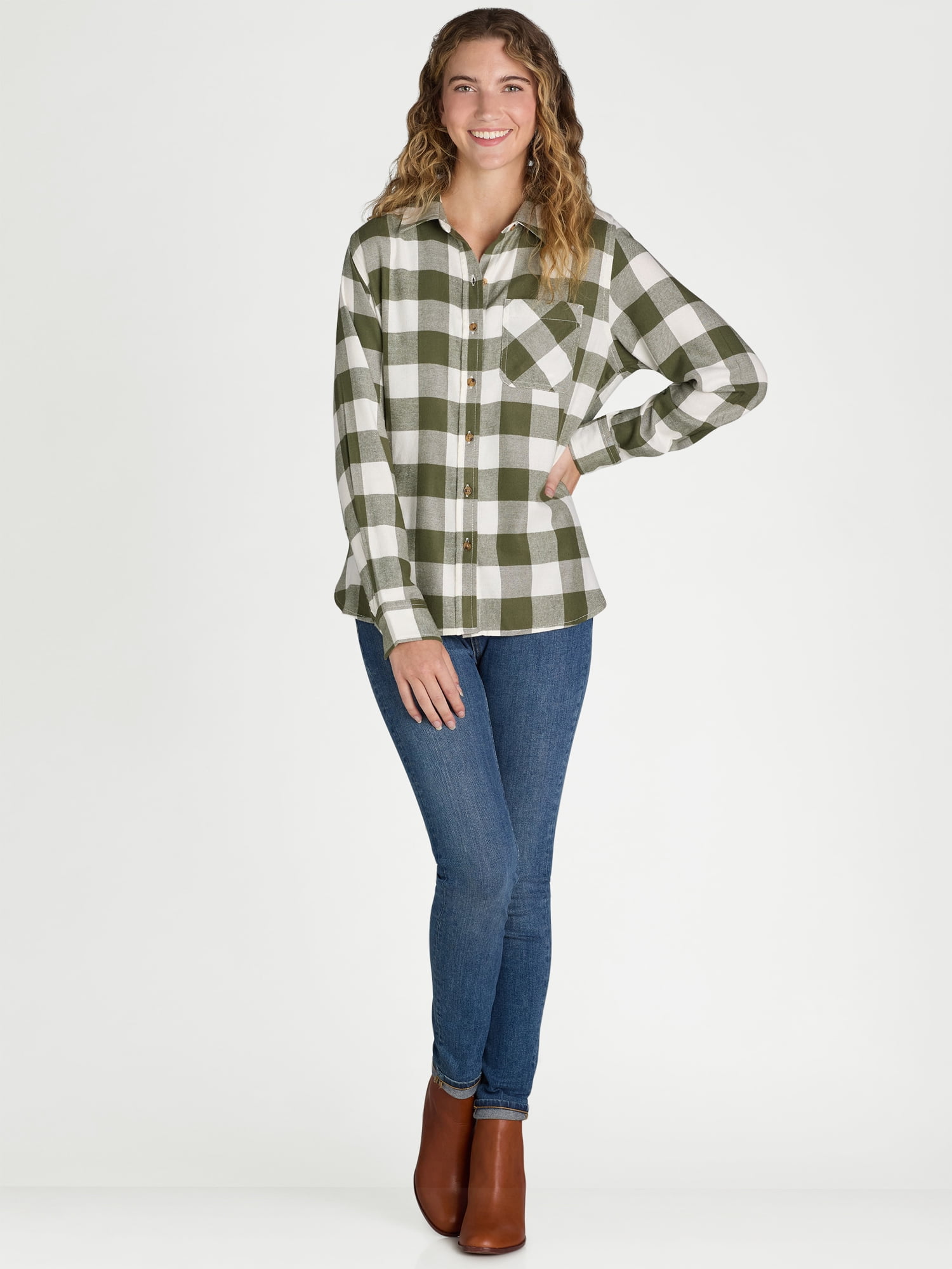 Time and Tru Women's Flannel Shirt