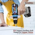 thumbnail image 3 of 21v Cordless Drill Machine For Home Use | Impact Drill With 10mm Keyless Chuck | 1.5 Ah Single Battery | Charger & Variable Speed, Led Light | Battery Drill Machine, Comfortable Drill, 3 of 5