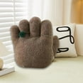 thumbnail image 6 of Tongina Plush Pillow Stuffed Pillow Hand Throw Pillow Cute Plush Toy Back Cushion Hand Shape Pillow for Sofa Living Room Bed Supplies Brown, 6 of 8