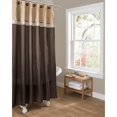 thumbnail image 3 of Lush Decor Terra Cortina de Ducha, 72 por 182.9 cm, Color café y Beige, 3 of 3