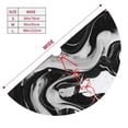 thumbnail image 3 of Sikiie Fluid Black White Paint Swirls 30-48 inches {designName} Print Christmas Tree Skirt Snowman Xmas Tree Skirt with Edge Christmas Decorations for Holiday Party-30", 3 of 7