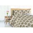 thumbnail image 3 of Ambesonne Tiger Down Alternative Quilt Comforter, Wild Cat of Tropical Jungle, Queen, Cream Mustard Dark Grey, 3 of 5