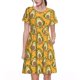 thumbnail image 1 of Balery Avocado Dog Vestidos sueltos de manga corta para mujer, vestidos de verano 2025, vestidos casuales de corte A con vuelo., 1 of 6