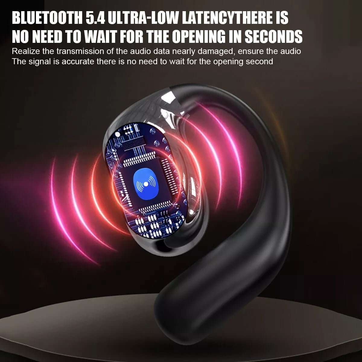 Bluetooth Headset with Microphone,Open Ear Headphones,Dual Connect Bluetooth 5.4 Headphones with Noise Cancelling & Mute,Wireless Headset with Mic for Work,Mobile,Tablets