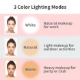 thumbnail image 2 of Espejo de maquillaje Metion con aumento de 10 aumentos, 80 luces LED recargables, 2 of 7