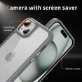 thumbnail image 3 of for iPhone 14 Clear Case, [Not Yellowing] [Military-Grade Drop Protection] Lightweight Slim Transparent Phone Case with Metal Lens Frame for iPhone 14 Shockproof Cover, Gray, 3 of 7