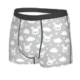 thumbnail image 2 of Wukai Rabbit And Cloud Print Men’s Underwear Breathable Boxer Briefs,&nbsp;Moisture Wicking & Breathable-, 2 of 7