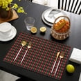 thumbnail image 4 of Multicolor Christmas Pattern Summer Placemats Table Placemats Set Of 4-Linen Kitchen Washable Placemats Table Mats 11.8"x17.7" Non-Slip Heat Resistant, 4 of 6
