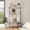 Marbled White, variant on Garderth Hall Tree With Bench And Shoe Storage,5 In 1 Entryway Coat Rack With Shoe Bench,Freestanding Wood Shoe Rack With Adjustable Shelf,Hanging Rod And 9 Hooks For Hallway Mudroom Bedroom