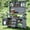 Gray, variant on Mintazer Outdoor Storage Potting Bench with Stainless Steel Top, 65"H Wood Garden Potting Station with Lockable Wheels and Drawers & Side Hooks, Gray