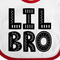 thumbnail image 4 of Inktastic Little Brother Lil Bro Boys Boys Baby Bib, 4 of 4