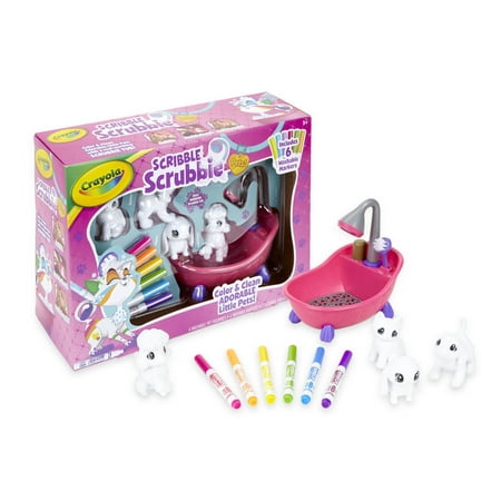 Crayola Scribble Scrubbie Toy Pet Playset: Gift for Kids Age 6,7,8,9