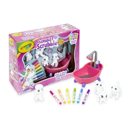 Crayola - Scribble Scrubbie?Â® Pets! Scrub Tub Playset - Mu