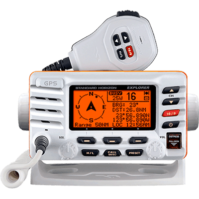 Standard Horizon GX1700W VHF, Explorer GPS, Opt. Remote,