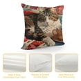 thumbnail image 4 of SHANXI Cat Lounging Sitting on Sofa Throw s case Cute and Flower Case Set Sofa Office Decor Gift 12x12in, 4 of 5