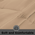 thumbnail image 4 of KOMFIT Bedding Comforter Duvet Insert - Quilted Comforter with Corner Tabs - Box Stitched Down Alternative Comforter&nbsp;300 GSM ( Taupe , Twin/Twin XL (68x90) ), 4 of 5
