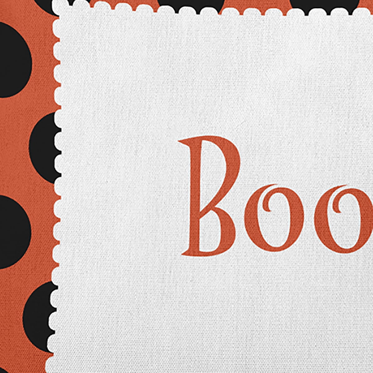 20" x 14" Simply Daisy Halloween Boo Dots Polyester Indoor/Outdoor Pillow, Harvest Orange Qty 1