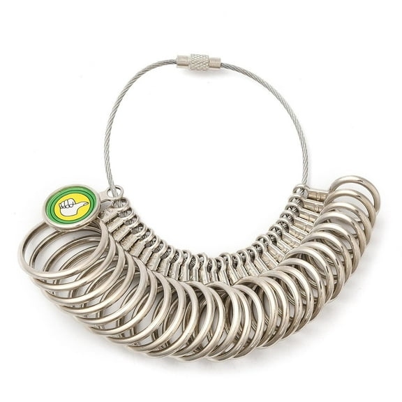 Alloy Ring Sizers Professional Model Platinum 11~22mm 28pcs/set