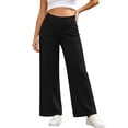 thumbnail image 5 of Bixock Women's Maternity Pants Over The Belly High Waist Wide Leg Stretchy Pregnancy Pants with Pockets Breathable Workout Soft Active Casual Maternity Clothings, 5 of 6